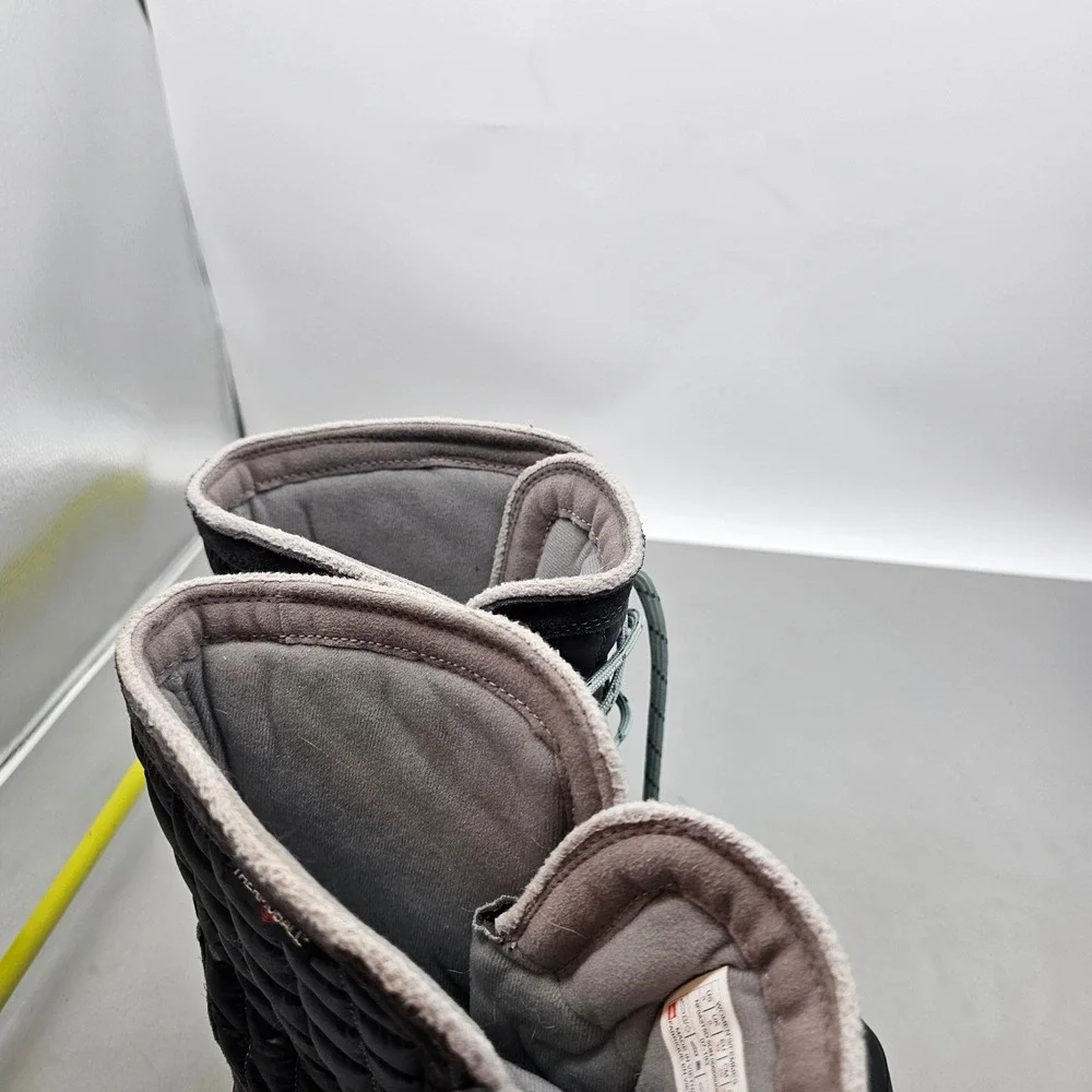 The North Face ThermoBall Shellista II Mid Black Winter Boots Womens 8 NF0A2T5D